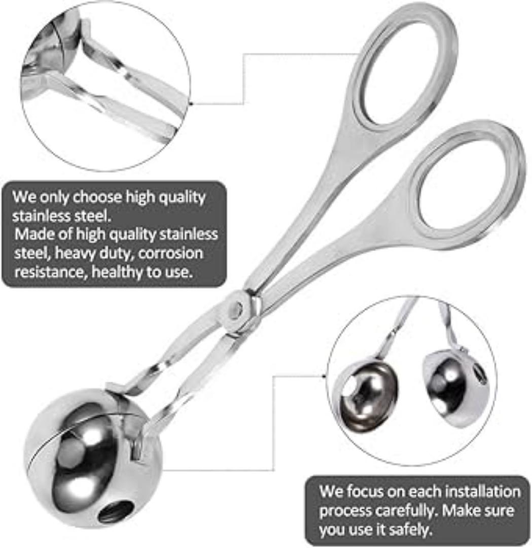 🥩Stainless steel meat ball shaper scissors