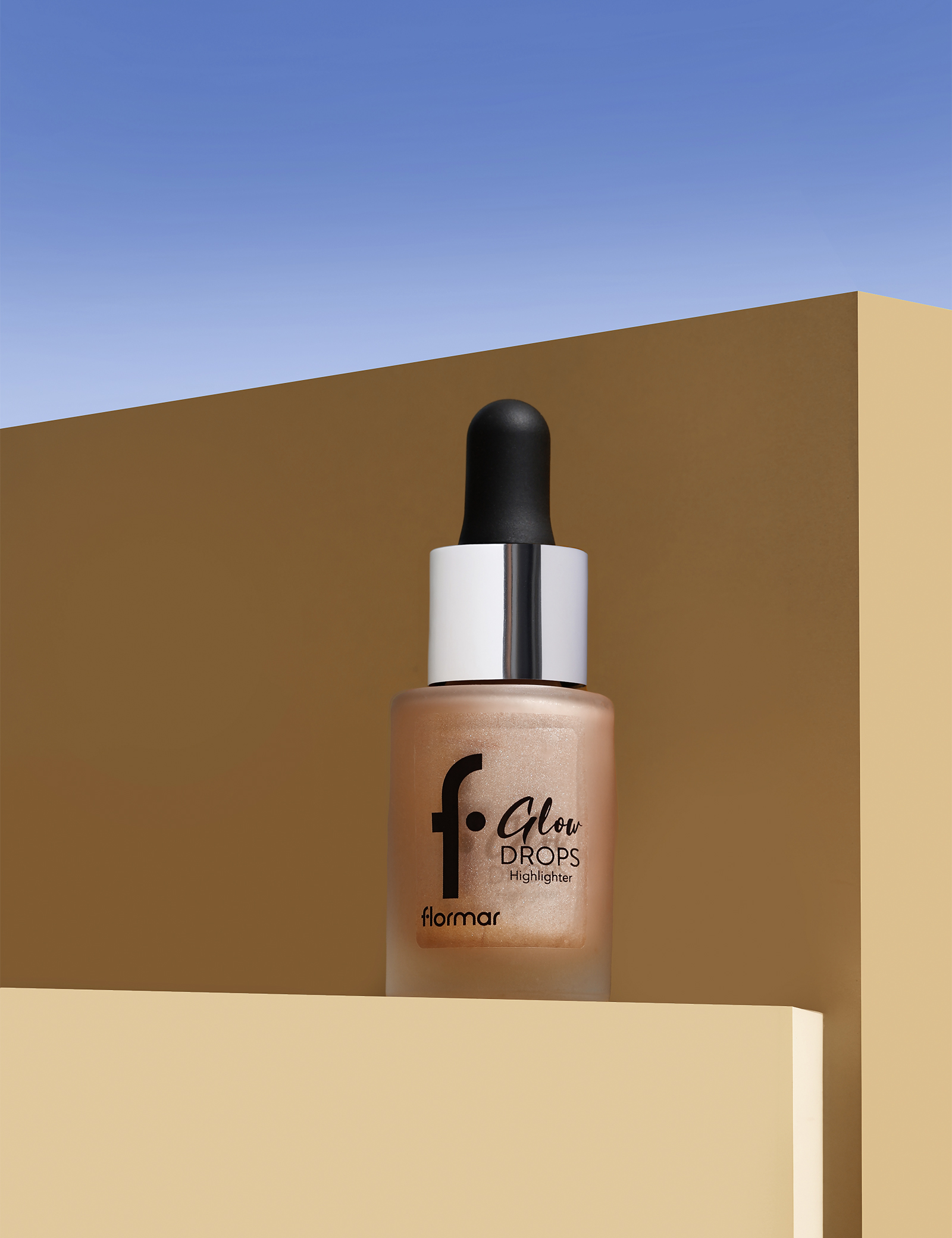 Flormar Glow Drops Highlighter 001 Moon Glow Liquid Glow Enhancer, Buildable Radiance, Lit From Within Effect Face Luminizers