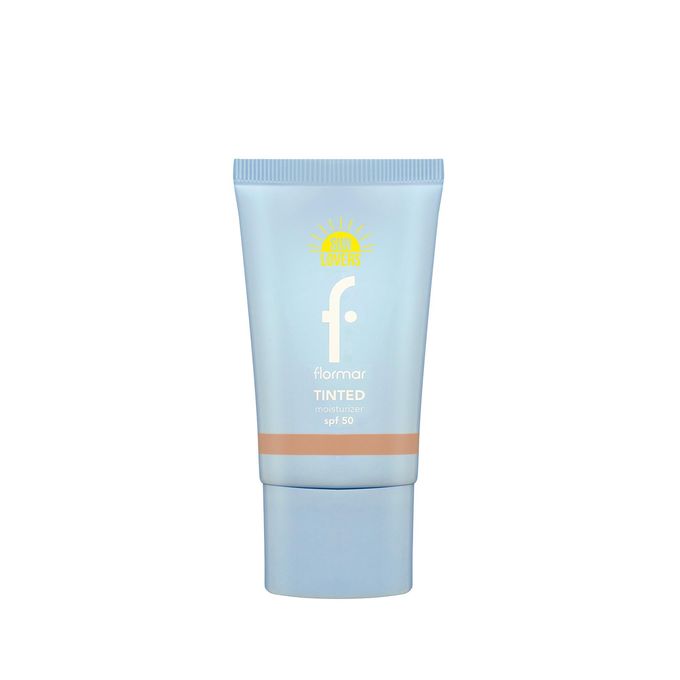 Flormar Tinted Moisturizer Spf50 Sun Lovers Moisturizing & Natural Finish Tinted Sunscreen SPF50- 008 Caramel