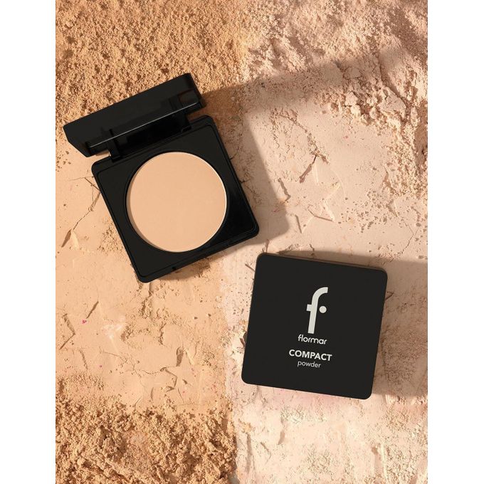 Flormar Compact Powder Smooth Texture, Long-Wear, Soft, Buildable Makeup Powder