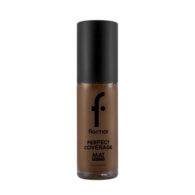 Flormar Perfect Coverage Mat Touch Foundation Matte Finish Foundation, Oil-Control Effect, High Coverage Look, Smooth Skin Appearance Face Makeup