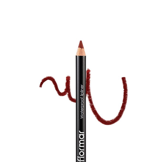 Flormar Waterproof Lipliner 211 Classical Brown Blendable, Long-Wear, Waterproof, Precise Tip, Smooth Lip Makeup Lips view 4