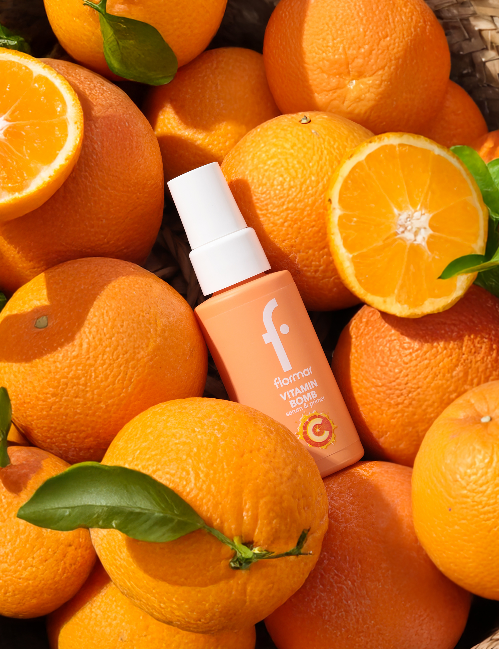 Flormar Vitamin Bomb Serum Lemon & Pomegranate Extract, Radiant Effect, Lightweight Glow Serum Primer