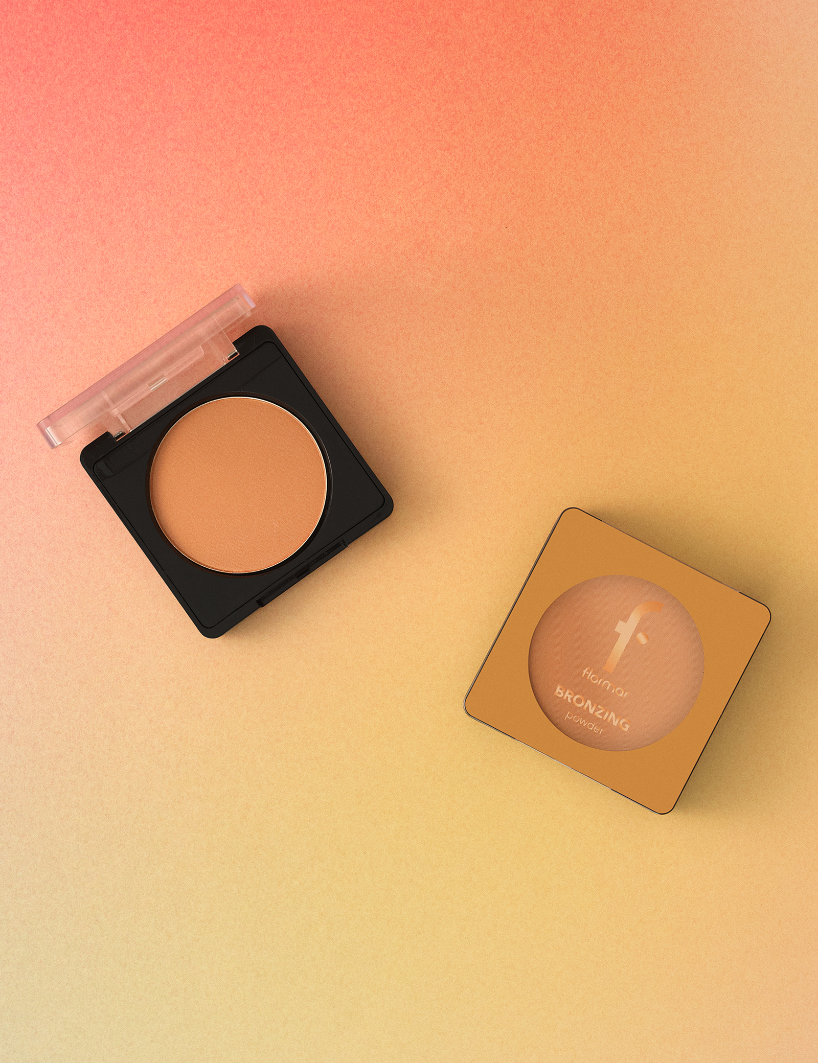 Flormar  Bronzing Powder Bronze Star Radiant Finish Highlighter, Buildable Glow, Smooth Texture Makeup Powder