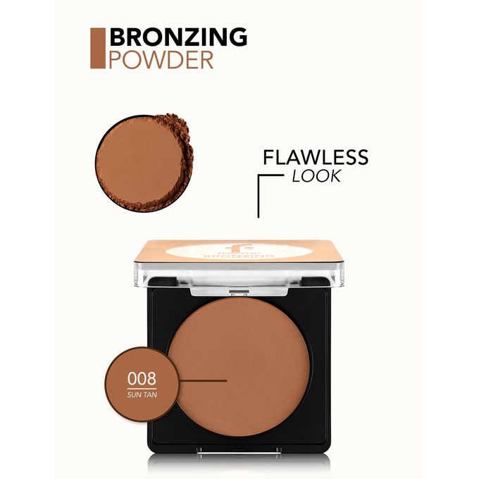 Flormar  Bronzing Powder Bronze Star Radiant Finish Highlighter, Buildable Glow, Smooth Texture Makeup Powder