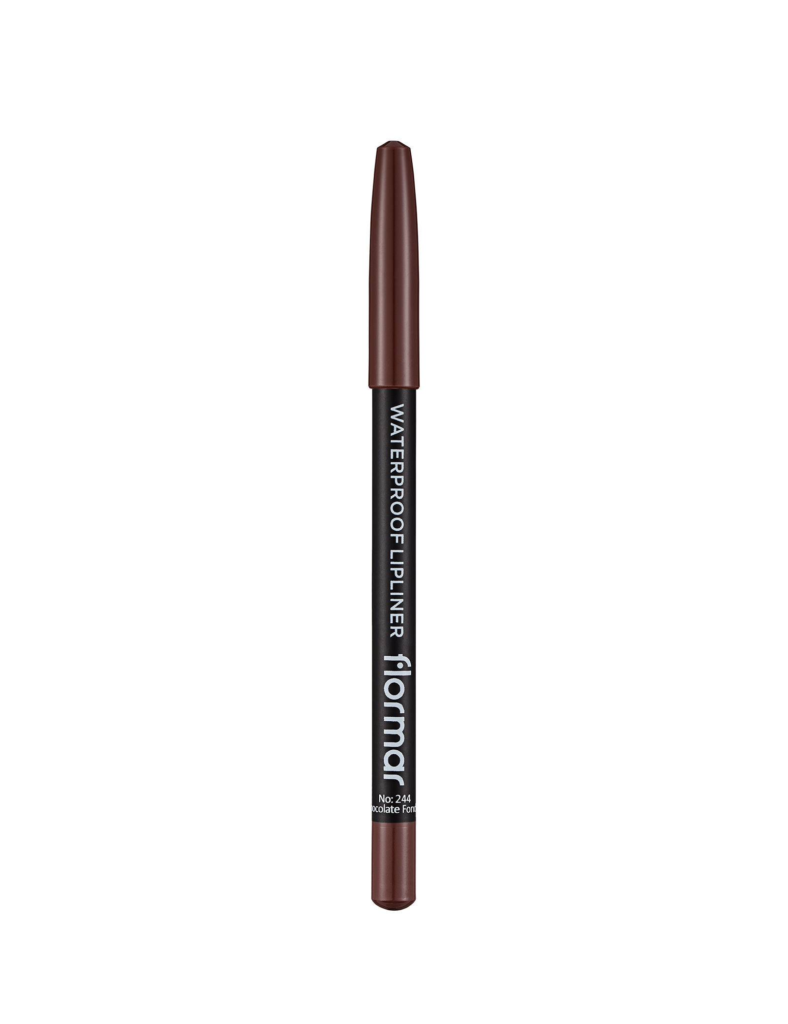 Flormar Waterproof Lipliner  244 Chocolate Fondue Long-Wear, Waterproof, Precise Tip, Smooth LipCare Makeup Lips view 3