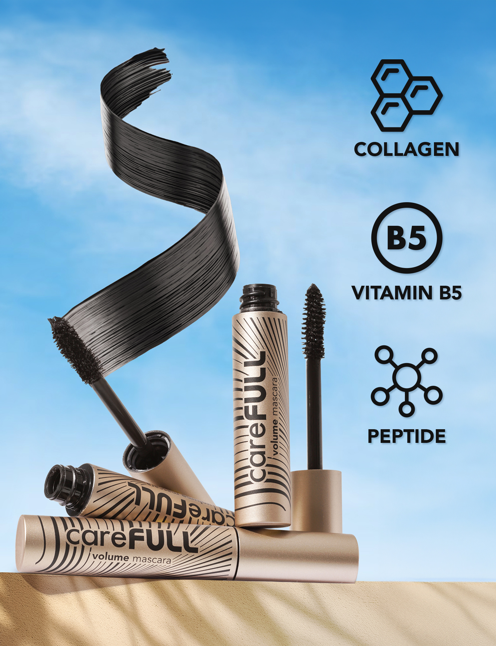 Flormar Carefull Volume Mascara Amplify Your Lashes, Captivate Every Gaze Eye Makeup