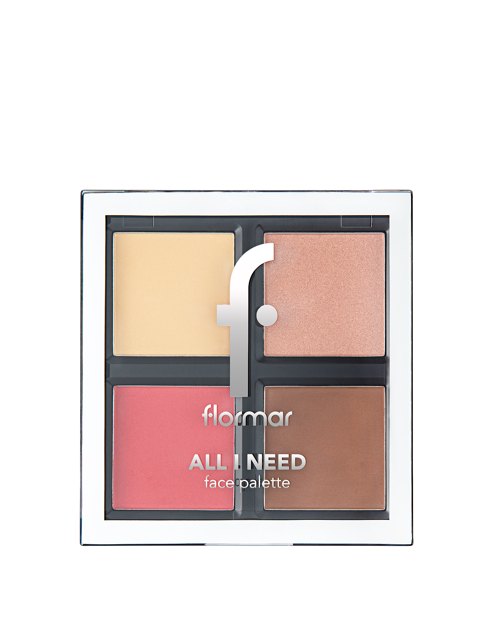 Flormar All I Need Face Palette High Pigment, Blendable, Matte and Shine Finish Beauty Makeup Set