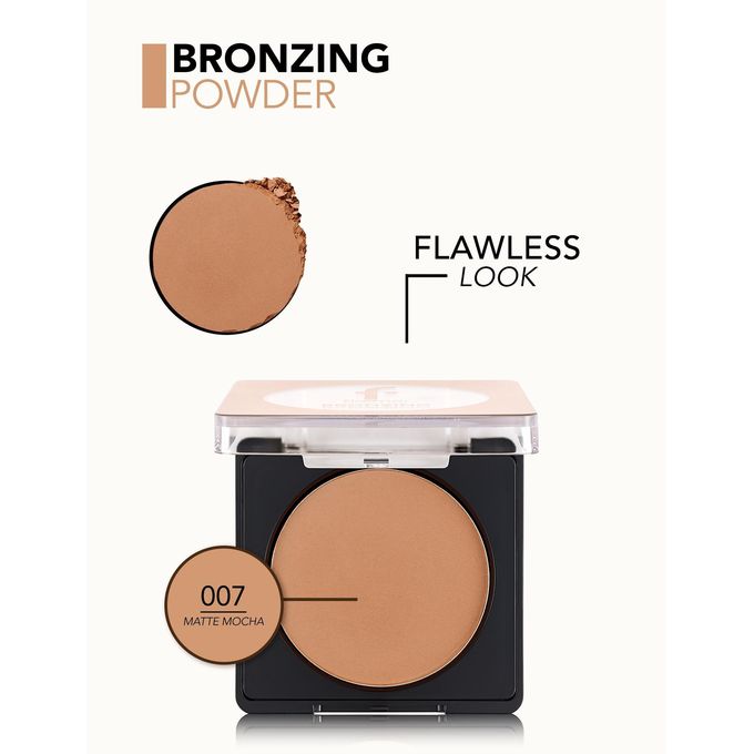 Flormar  Bronzing Powder Bronze Star Radiant Finish Highlighter, Buildable Glow, Smooth Texture Makeup Powder
