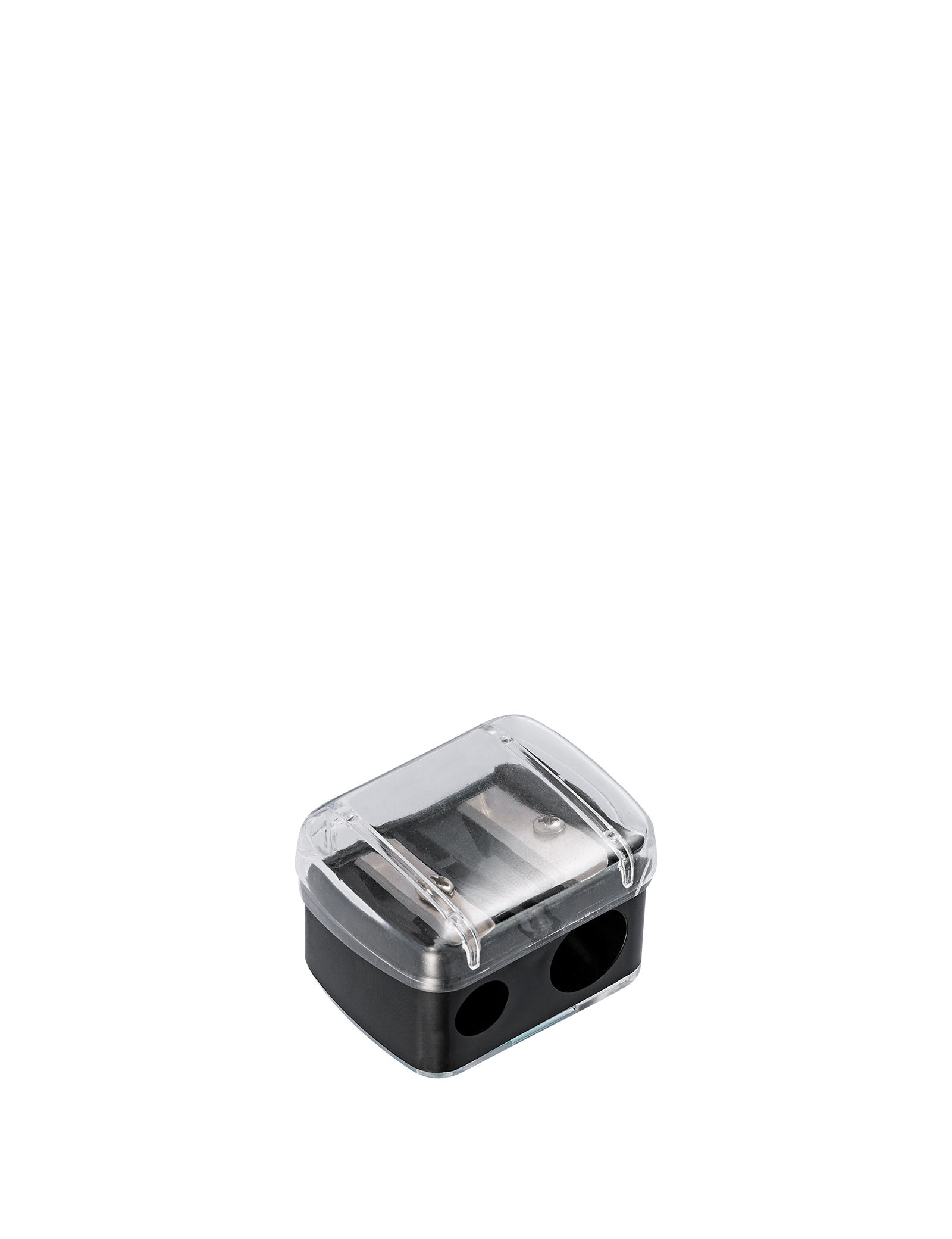 Flormar Duo Sharpener Dual-Size Sharpener for Brow, Eye & Lip Pencils, Two Holes, Pointed Tip