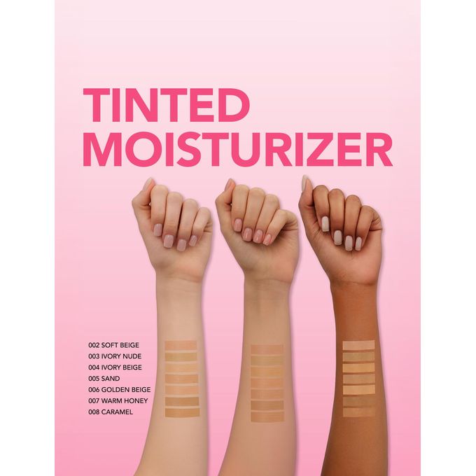 Flormar Tinted Moisturizer Spf50 Sun Lovers Moisturizing & Natural Finish Tinted Sunscreen SPF50- 008 Caramel