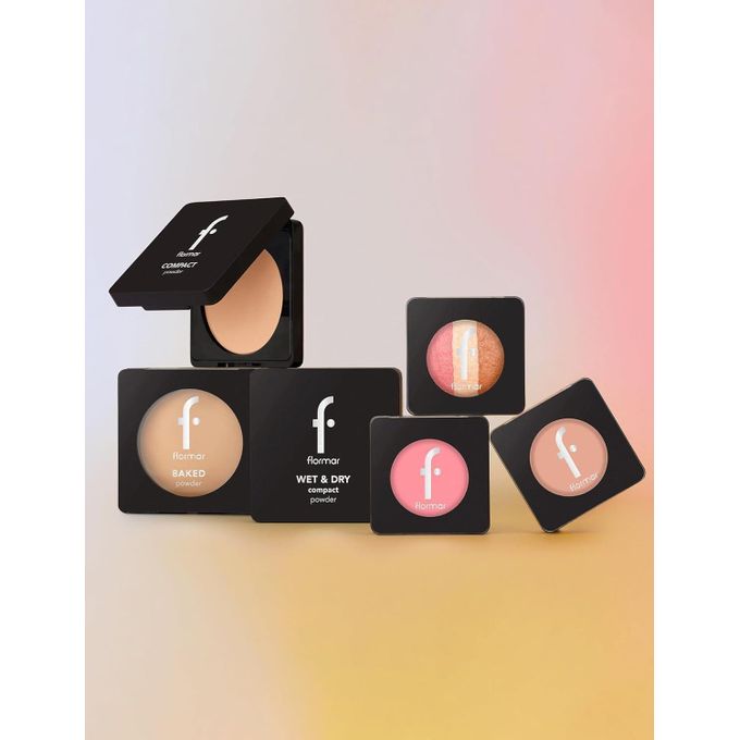 Flormar Compact Powder Smooth Texture, Long-Wear, Soft, Buildable Makeup Powder
