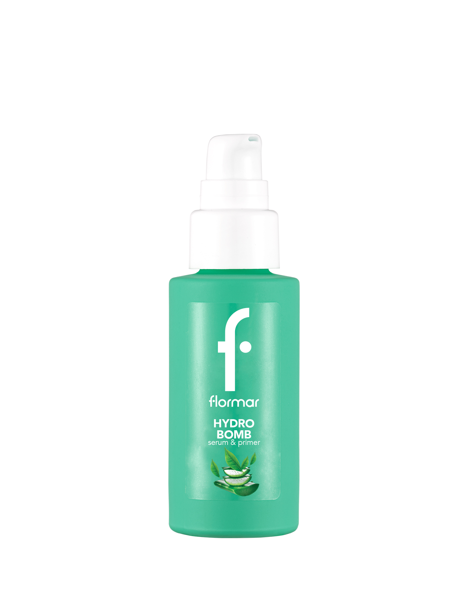 Flormar Hydro Bomb Radiance Serum & Makeup Base Aloe Vera & Green Tea, Radiant Finish, Lightweight Serum Primer