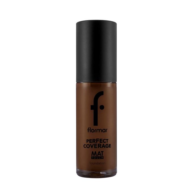 Flormar Perfect Coverage Mat Touch Foundation Matte Finish Foundation, Oil-Control Effect, High Coverage Look, Smooth Skin Appearance Face Makeup