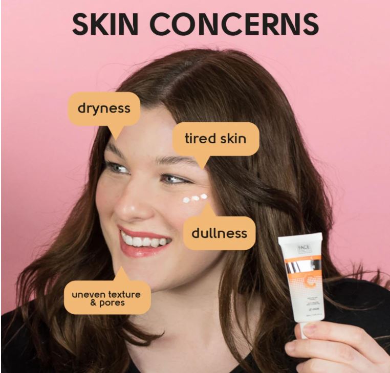 Face Facts Vitamin C Face Cream 50ml – Brightening & Hydrating Vegan Moisturiser for Radiant Skin