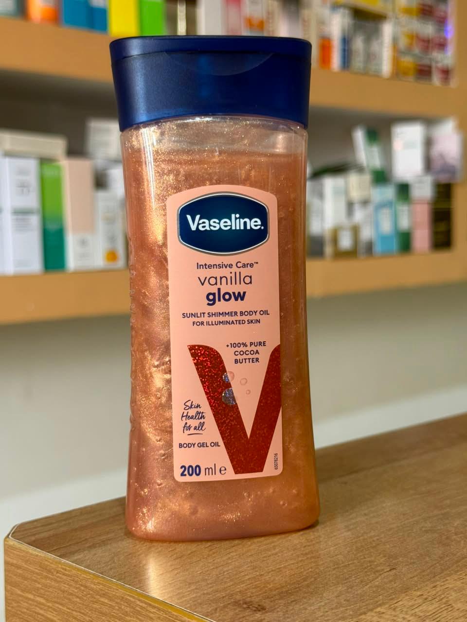 Vaseline Body Oil Gel Moisturizer for Glowing Skin – Intensive Care Cocoa Radiant, Calm Healing, Vanilla Glow, Healthy Bright & Argan Shimmer