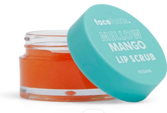 Face Facts Soft Sugar Lip Scrub Mellow Mango 10g – Vegan Exfoliating Lip Scrub for Soft Smooth Lips