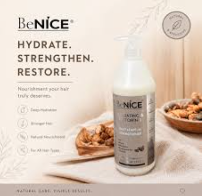 All Hair Types BeNice Intense Moisture Detanling & Antidandruff Shampoo