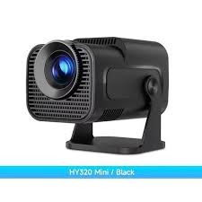 HY320 Mini Smart Projector 📽️✨ | Android WiFi 6 & Bluetooth 5.0 | Native HD 720P, 4K Supported 🎬 | Auto Keystone | 180° Rotatable Portable Home Cinema Projector 🏠