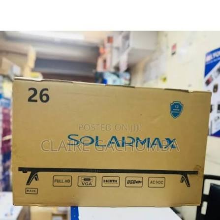 📺 Solarmax 24, 26-Inch Digital LED TV | HD Display ✨ | Built-In DVB-T2 Decoder 📡 | HDMI, USB & VGA 🔌 | Energy Saving 💡 | AC/DC Support | Compact Home Television 🏠