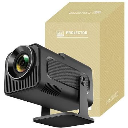 HY320 Mini Smart Projector 📽️✨ | Android WiFi 6 & Bluetooth 5.0 | Native HD 720P, 4K Supported 🎬 | Auto Keystone | 180° Rotatable Portable Home Cinema Projector 🏠
