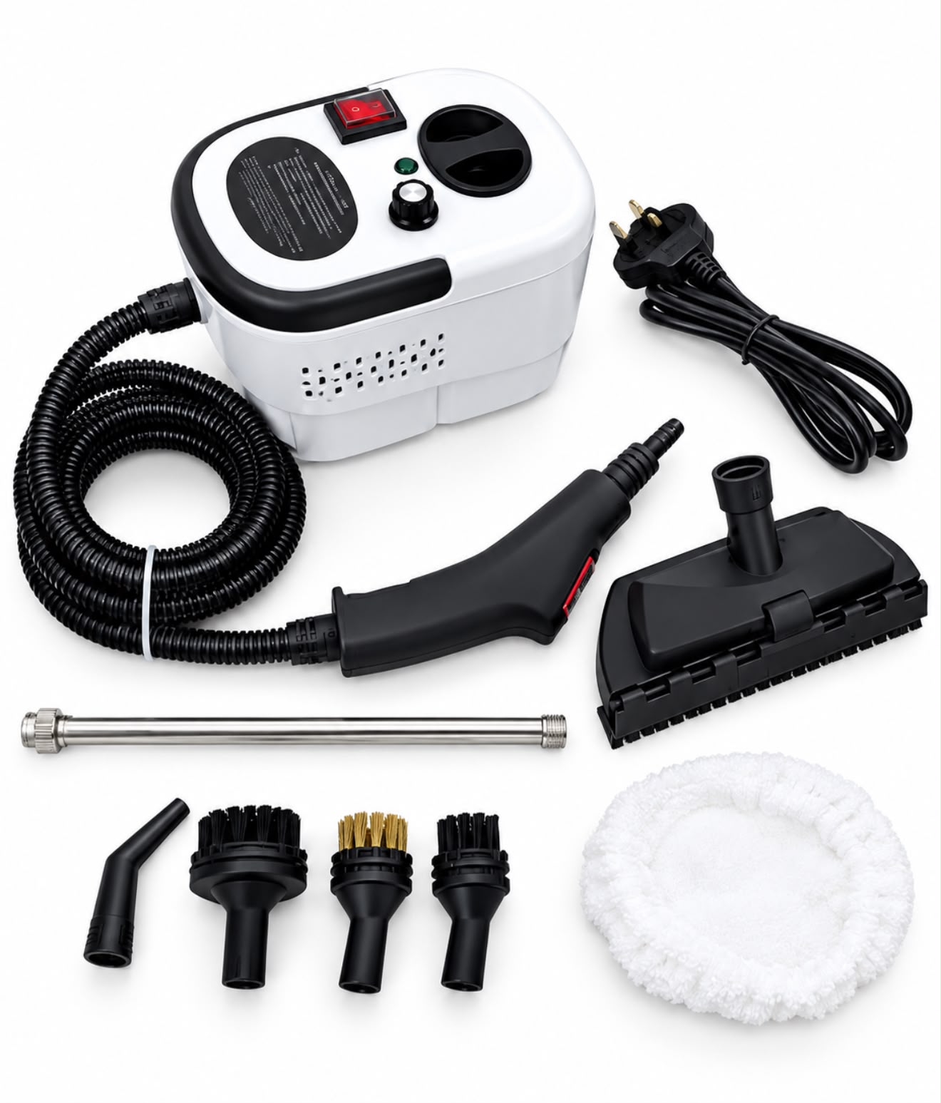🔥 2500W High-Pressure Handheld Steam Cleaner 🧽 | Portable Electric Steam Cleaning Machine | Multi-Surface Deep Cleaner | Car, Kitchen & Bathroom Cleaning a chemical-free deep cleaning machine