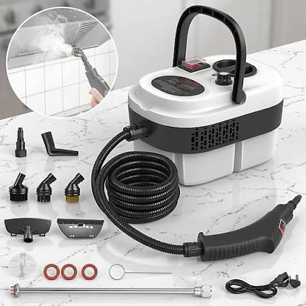 🔥 2500W High-Pressure Handheld Steam Cleaner 🧽 | Portable Electric Steam Cleaning Machine | Multi-Surface Deep Cleaner | Car, Kitchen & Bathroom Cleaning a chemical-free deep cleaning machine