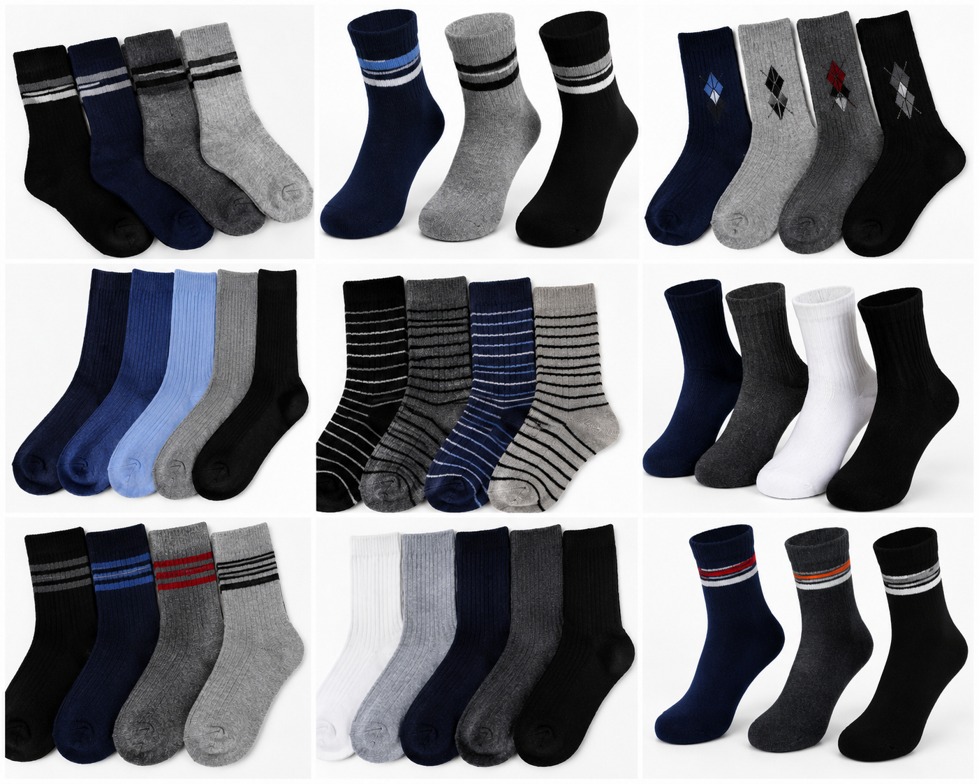 5 pairs of Kids assorted socks