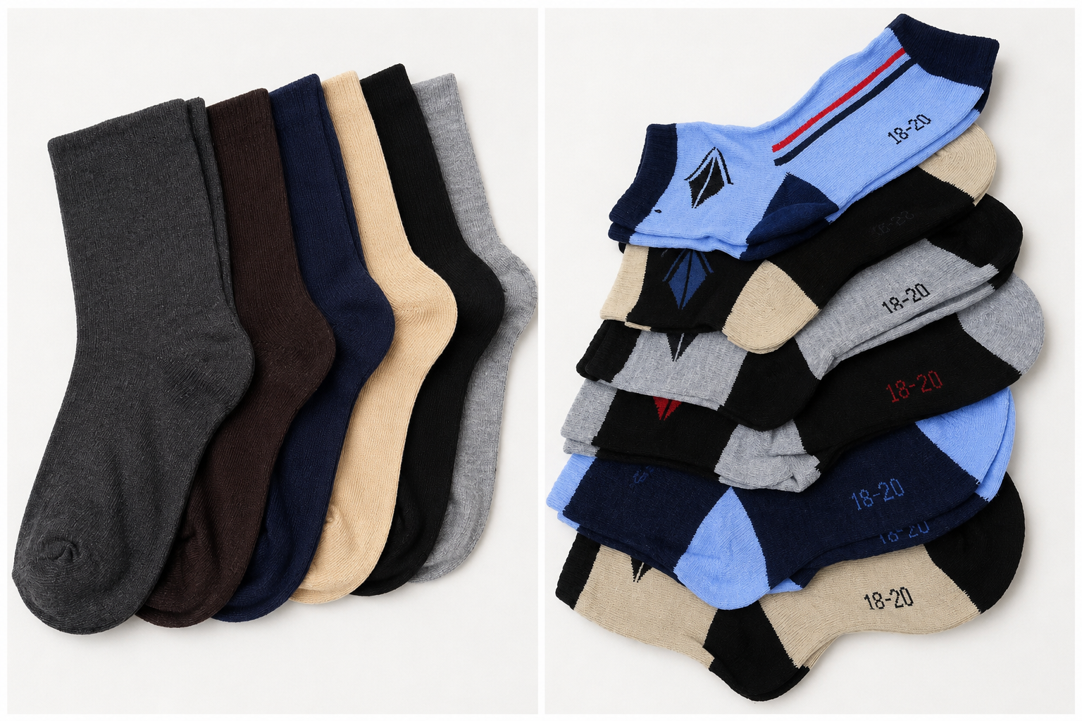 5 pairs of Kids assorted socks