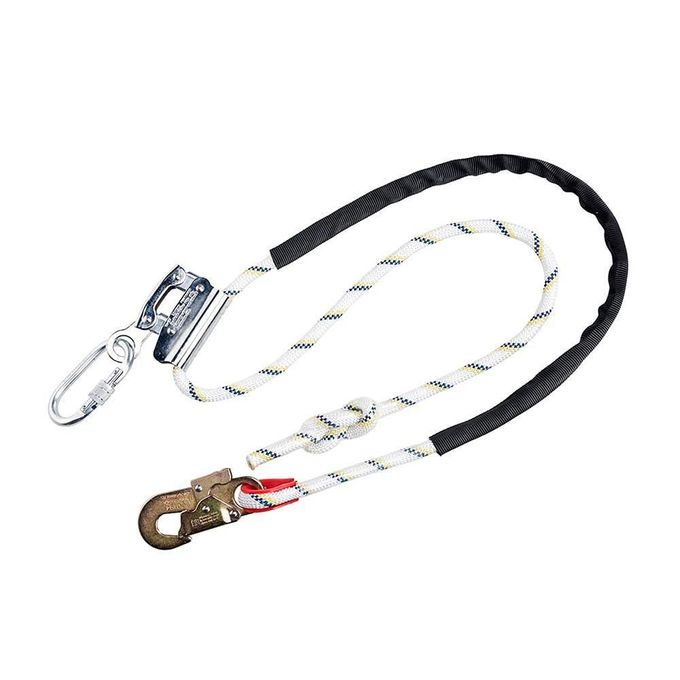 Work Positioning Lanyard Set With Rope Grab – 14mm Kernmantle Rope, 2m