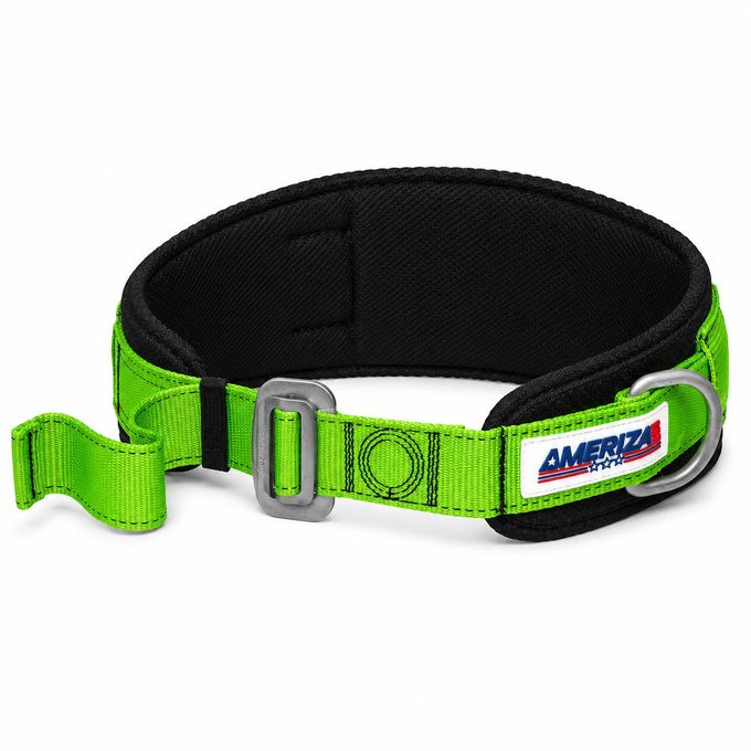 Comfort Work Positioning Waist Belt With 2 D-Rings – Green/Black