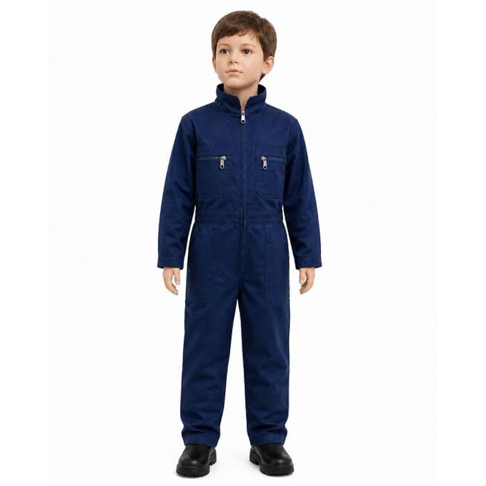 Kids Navy Blue Farm Overall Costume - CBC Career Day Coverall Ages 3 To 14 Years