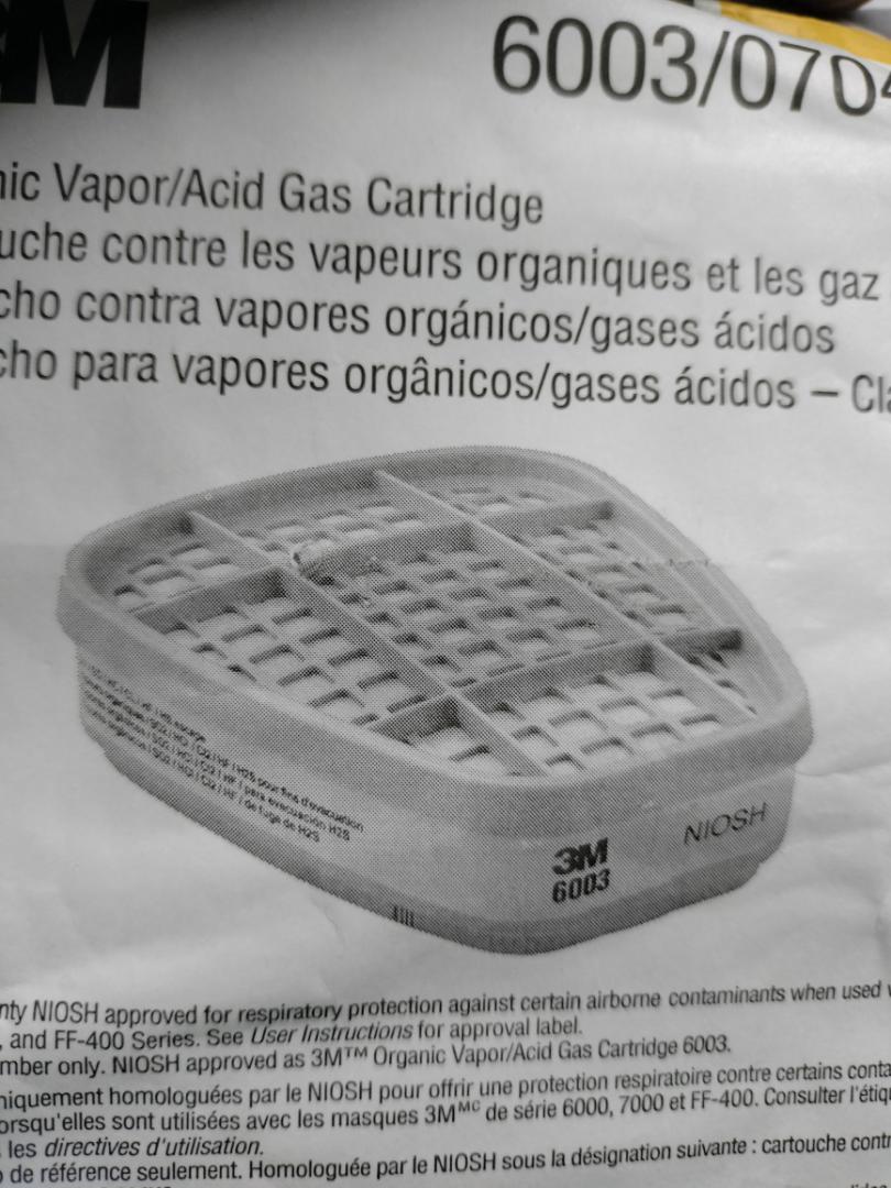 3M-Compatible Replacement Respirator Gas and Vapor Cartridges/Dual Replacement Gas Mask Filters for Organic Vapor and Chemical Protection