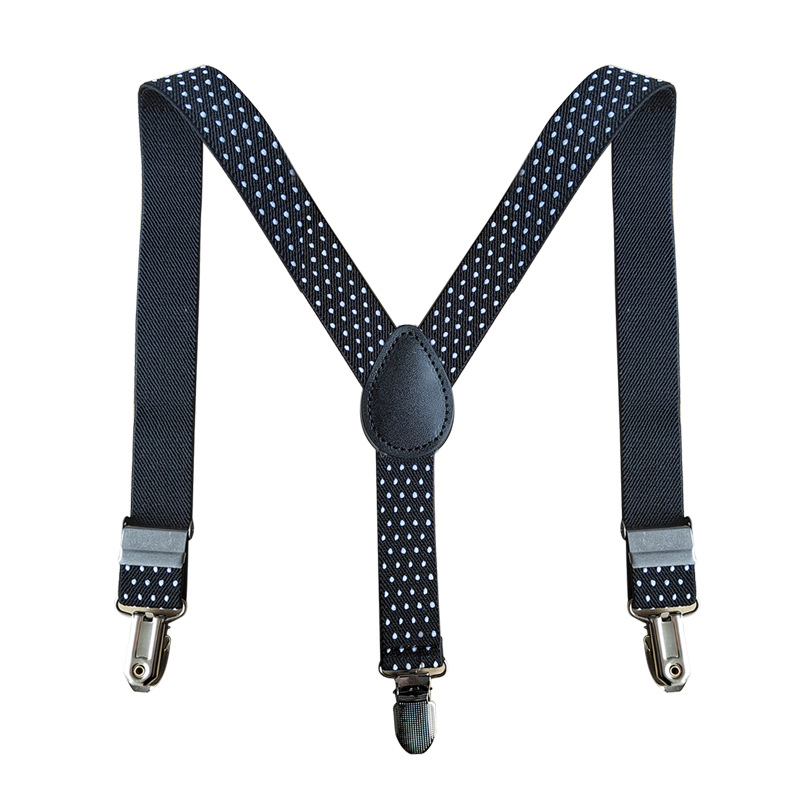 2.5CM Three Clasp Y Type Bow Tie Set for Children Carrying Strap Elastic 3 Clasp Boys and Girls Pants Strap