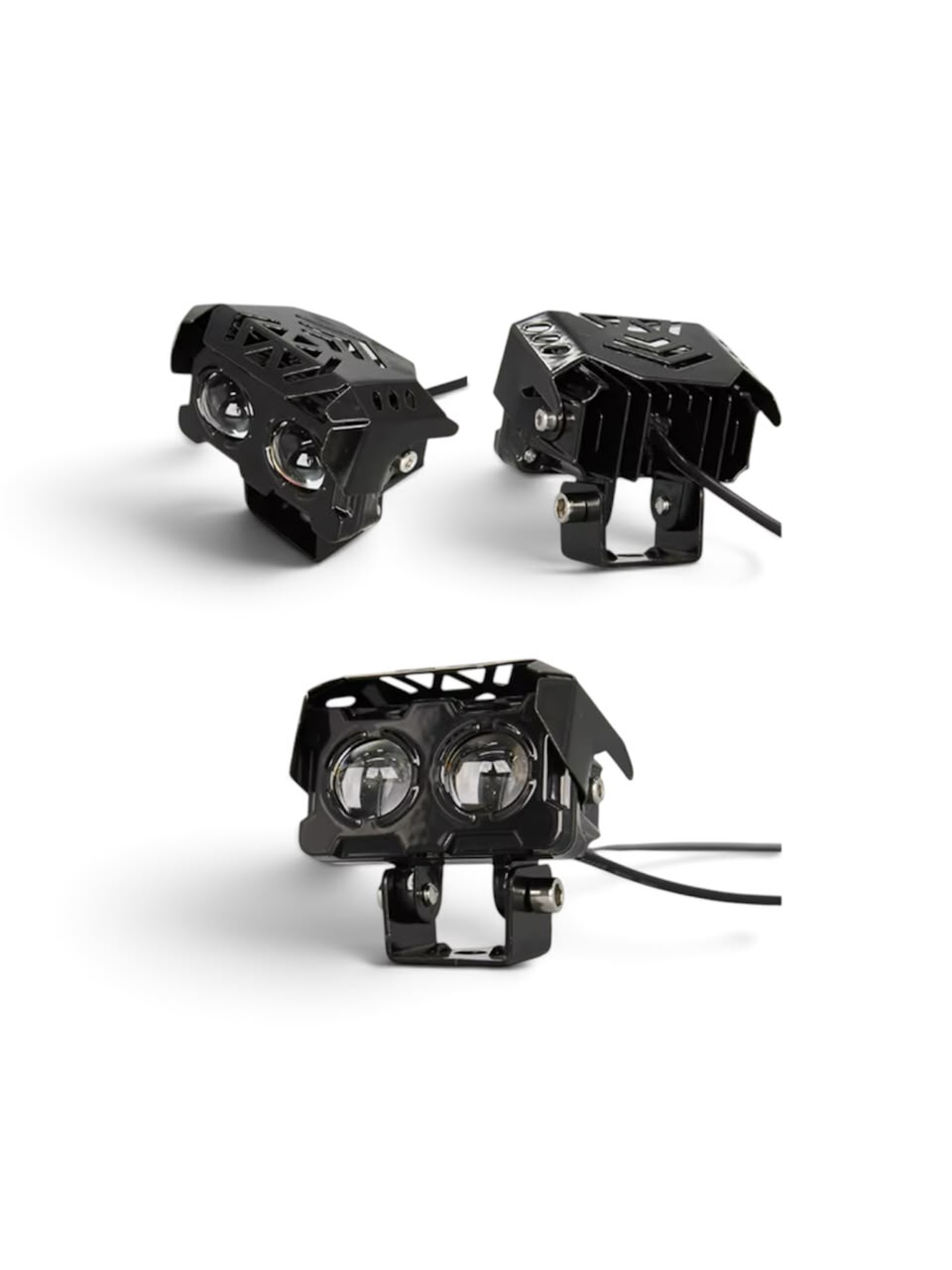 Grilled 2-Lens LED Spotlight (Pair)