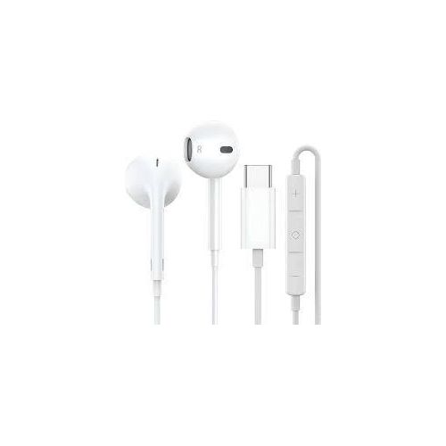 TYPE C Wired Earphones In-Ear Headphones with Mic Hands-Free Stereo Earbuds - High Bass Noise Isolating Sports Headset for Samsung Xiaomi Huawei Android PC Laptop