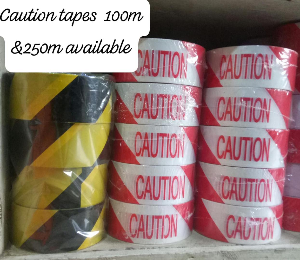 Caution Warning Tape – Red & White / Yellow & Black Barrier Tape for Construction, Safety & Hazard Marking (Roll)