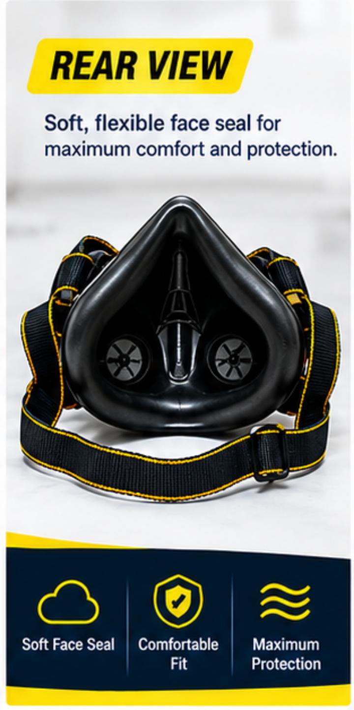 NP306 — Double Cartridge Chemical Respirator
Product NP306 Double Cartridge Chemical Respirator – Dual Filter Gas Mask for Industrial, Chemical & Agricultural Use