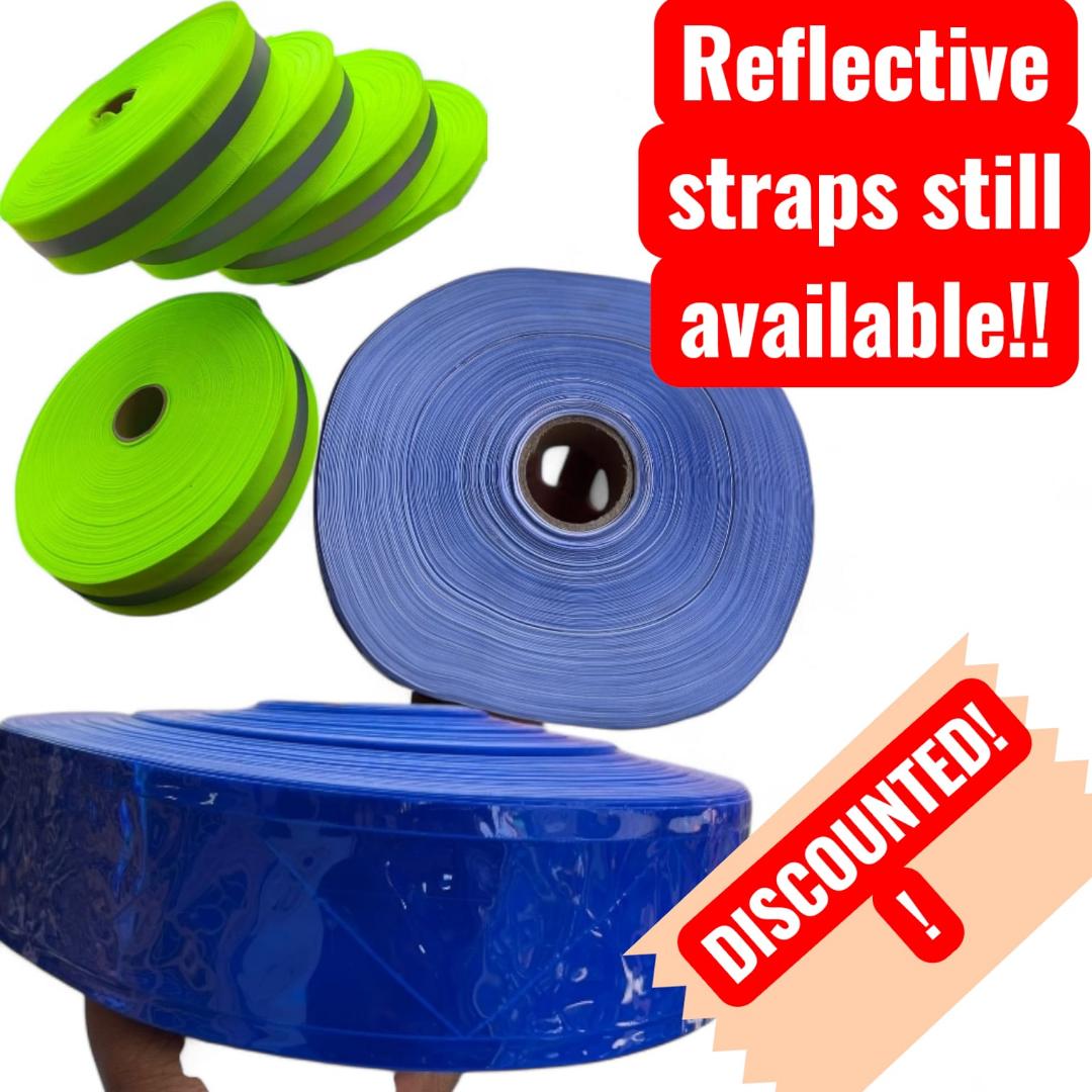 Reflective Tape Safety 100m | High Visibility Fluorescent Reflective Strip | Orange & Neon Green Warning Tape