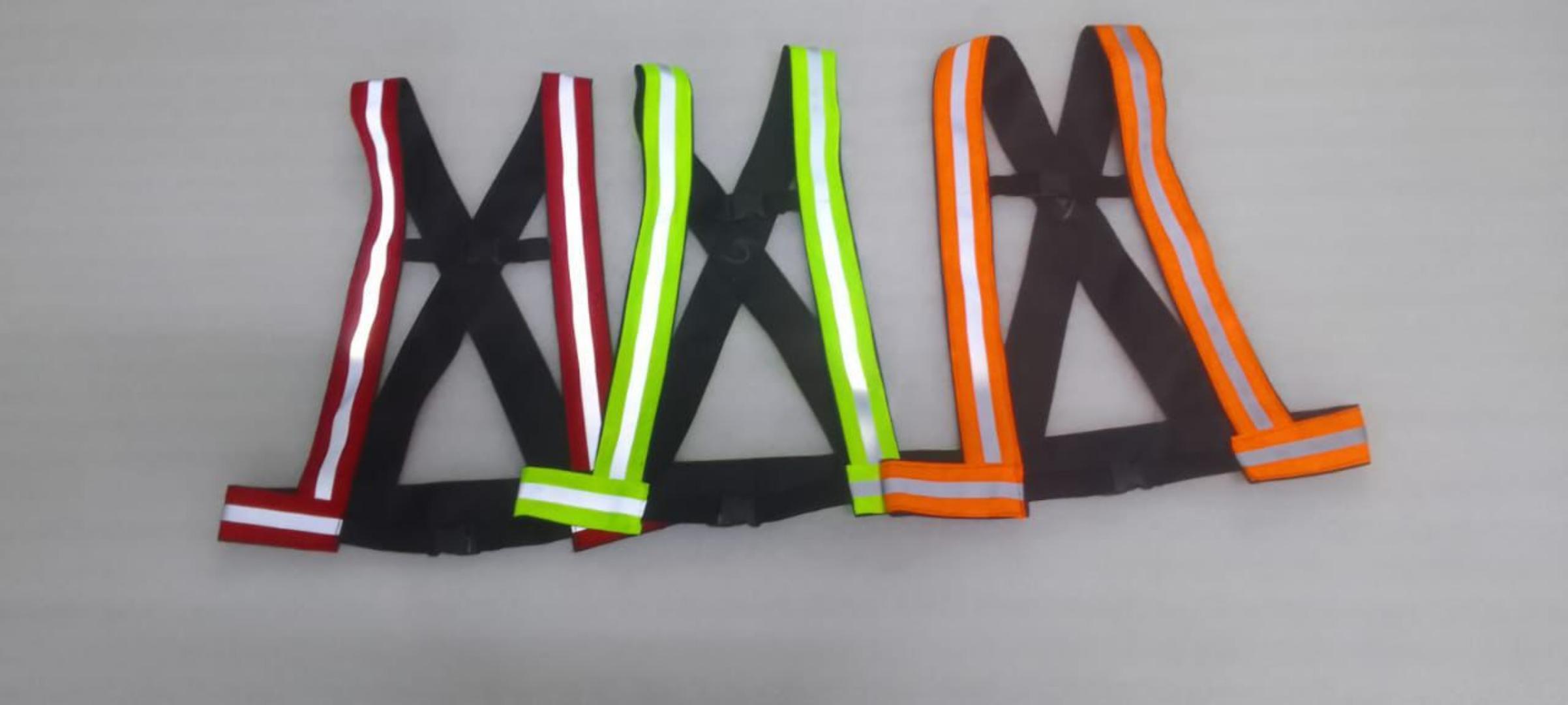 Reflective  Strap – Cross Back Hi-Vis Vest Straps for Cycling, Running & Night Safety (Multiple Colors)