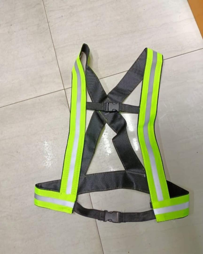Reflective  Strap – Cross Back Hi-Vis Vest Straps for Cycling, Running & Night Safety (Multiple Colors)