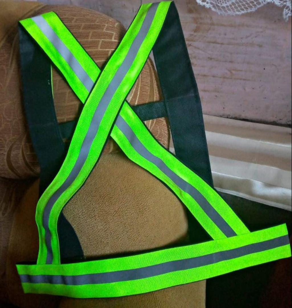 Reflective  Strap – Cross Back Hi-Vis Vest Straps for Cycling, Running & Night Safety (Multiple Colors)
