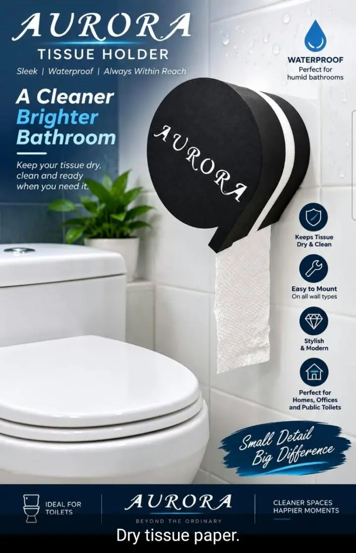 Toilet Paper Holder Wall Mountable water proff
