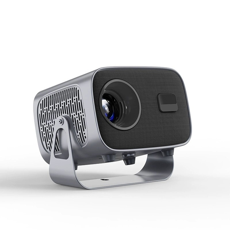 Portable Mini Projector with Rotatable Stand, HD Home Theater Video Projector with Efficient Heat Dissipation, Compact Smart Movie Projector for Bedroom Living Room, Indoor Outdoor Portable Projector