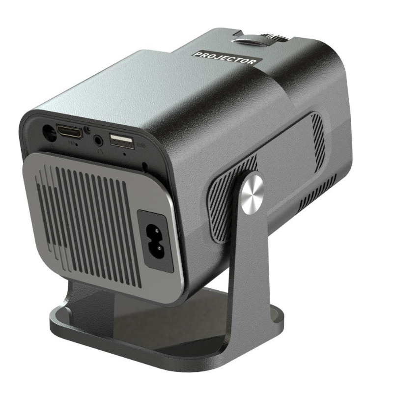 HY320 Mini Android AOSP Smart Projector, 1080P Hard Decoding 300 ANSI Lumens Home Theater Projector, WiFi6 BT5.0 Auto Keystone 180° Rotatable Portable Projector for Indoor Outdoor Movie