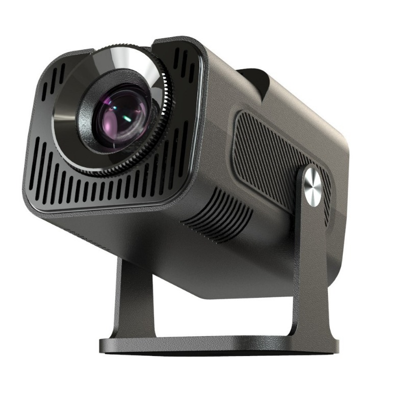 HY320 Mini Android AOSP Smart Projector, 1080P Hard Decoding 300 ANSI Lumens Home Theater Projector, WiFi6 BT5.0 Auto Keystone 180° Rotatable Portable Projector for Indoor Outdoor Movie