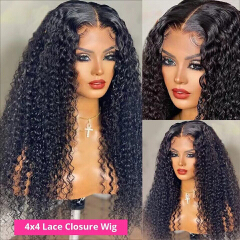 13x4 Curly hair with lace front, small curls wig, lace frontal wig