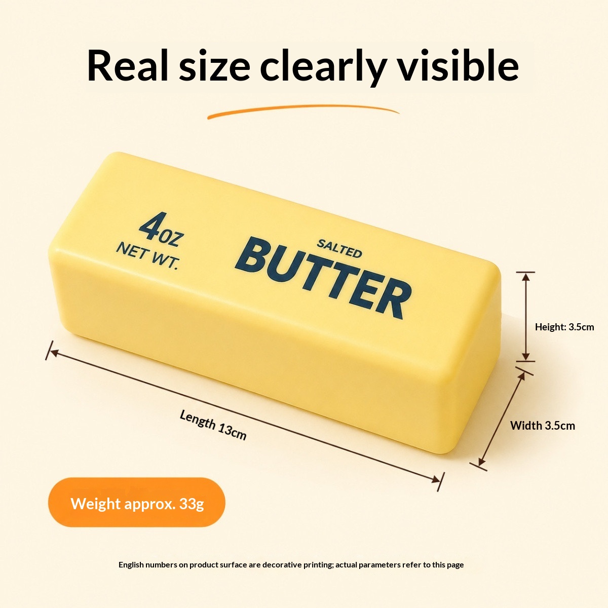 2PC/Squishy Butter Stick Fidget Toy Sticky Butter Stick
Slow Rebound Stress Ball Squeeze Toy Anti-stress
Sensory Toy for Adults