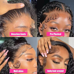 13x4 Curly hair with lace front, small curls wig, lace frontal wig