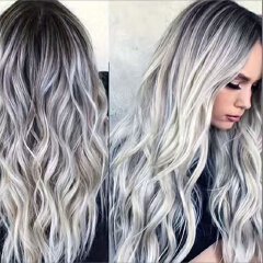 Ginger Orange Blonde Color Loose Wave 13X4 Lace
Frontal Synthetic Wig For Women Preplucked Bleach
Knots Cosplay Daily Party
